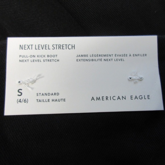 American Eagle Kick Bootcut Pants Next Level Stretch Women S Black Party 414 - Picture 3 of 15